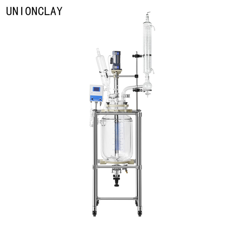 Double Layer Jacketed Glass Reactor 10L-100L