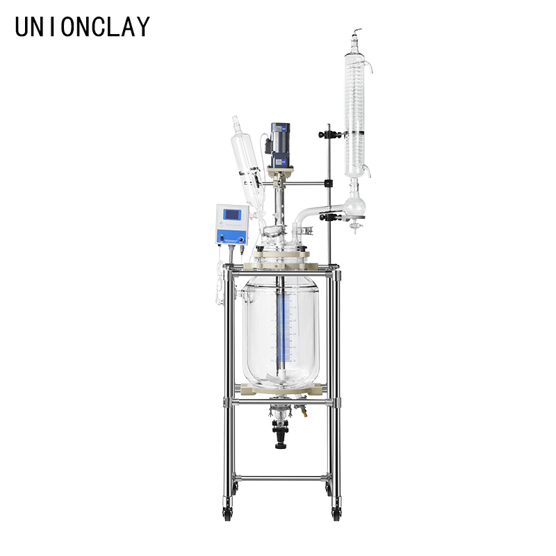 Double Layer Jacketed Glass Reactor 10L-100L