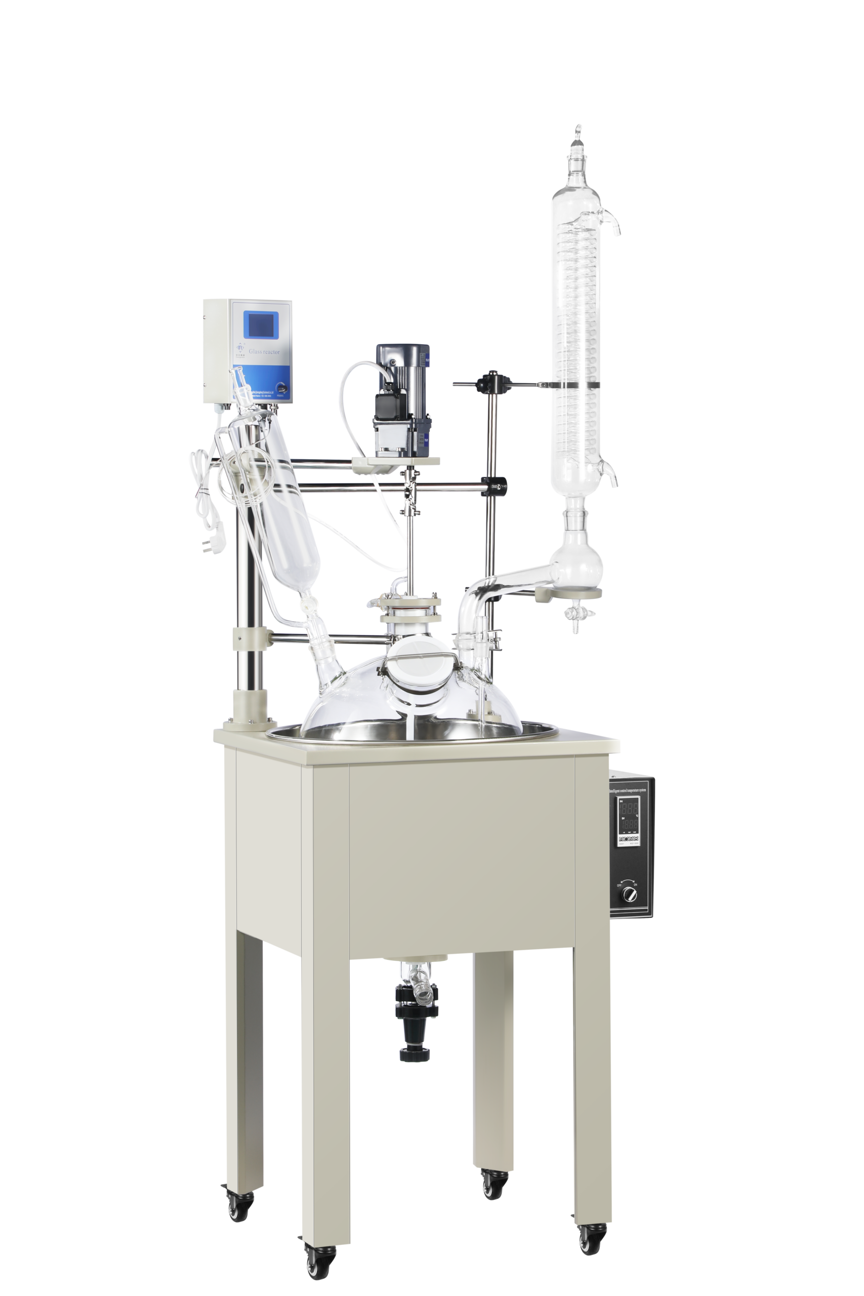 Non Openable Single Layer Spherical Glass Reactor 10L-100L detail view