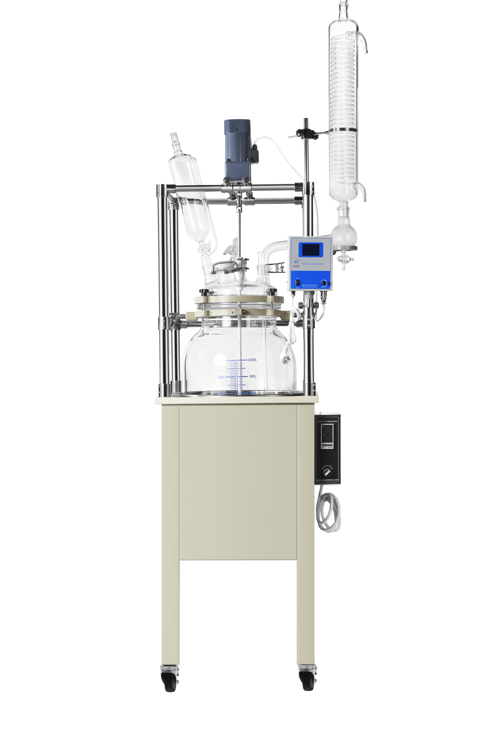 Single Layer Glass Reactor 100L detail view